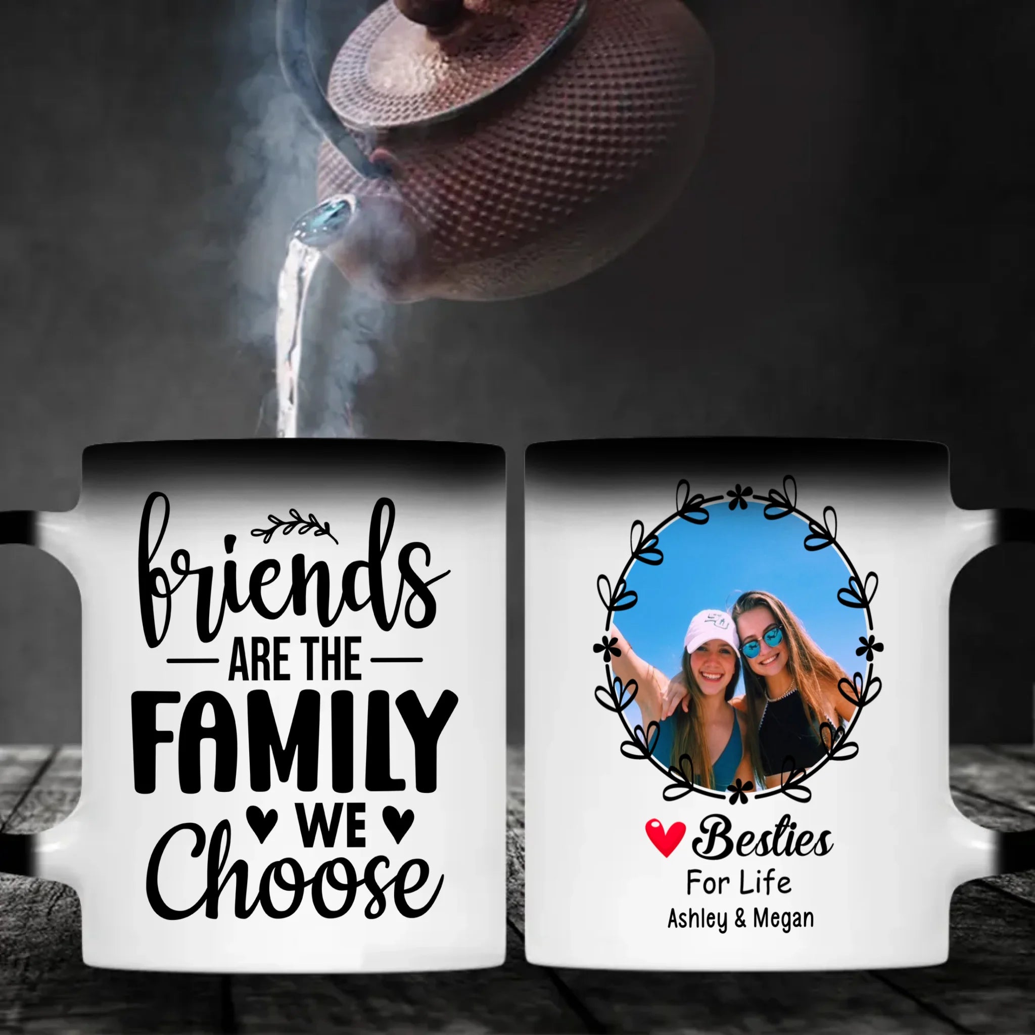 Friends Are the Family We Choose – Personalized Mug - 89Prints