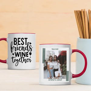 Personalized Best Friends Wine Mug – Birthday Gift for Besties - 89Prints
