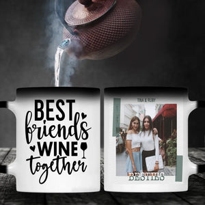 Personalized Best Friends Wine Mug – Birthday Gift for Besties - 89Prints
