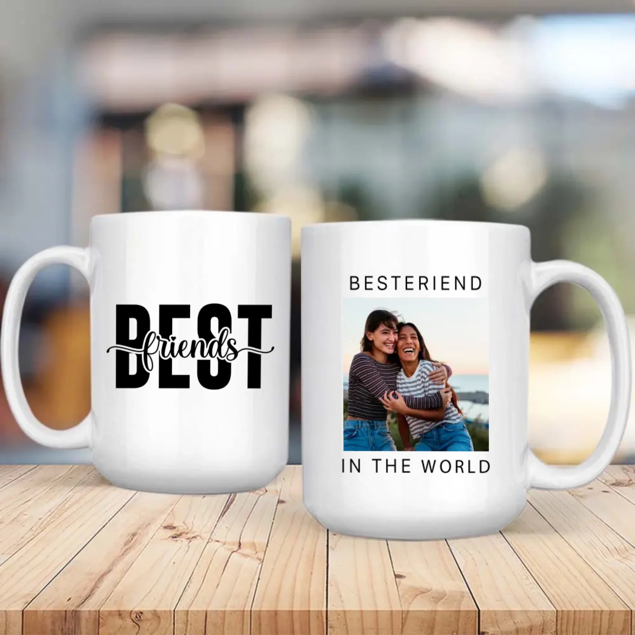 Personalized Mug for Best Friends – Because Friends Make Life Beautiful - 89Prints