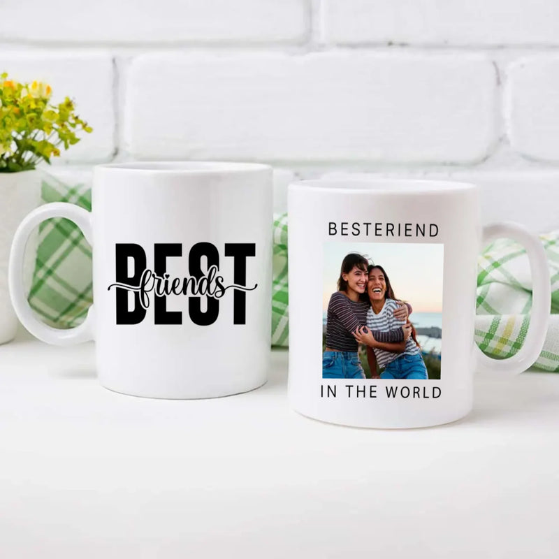 Personalized Mug for Best Friends – Because Friends Make Life Beautiful - 89Prints
