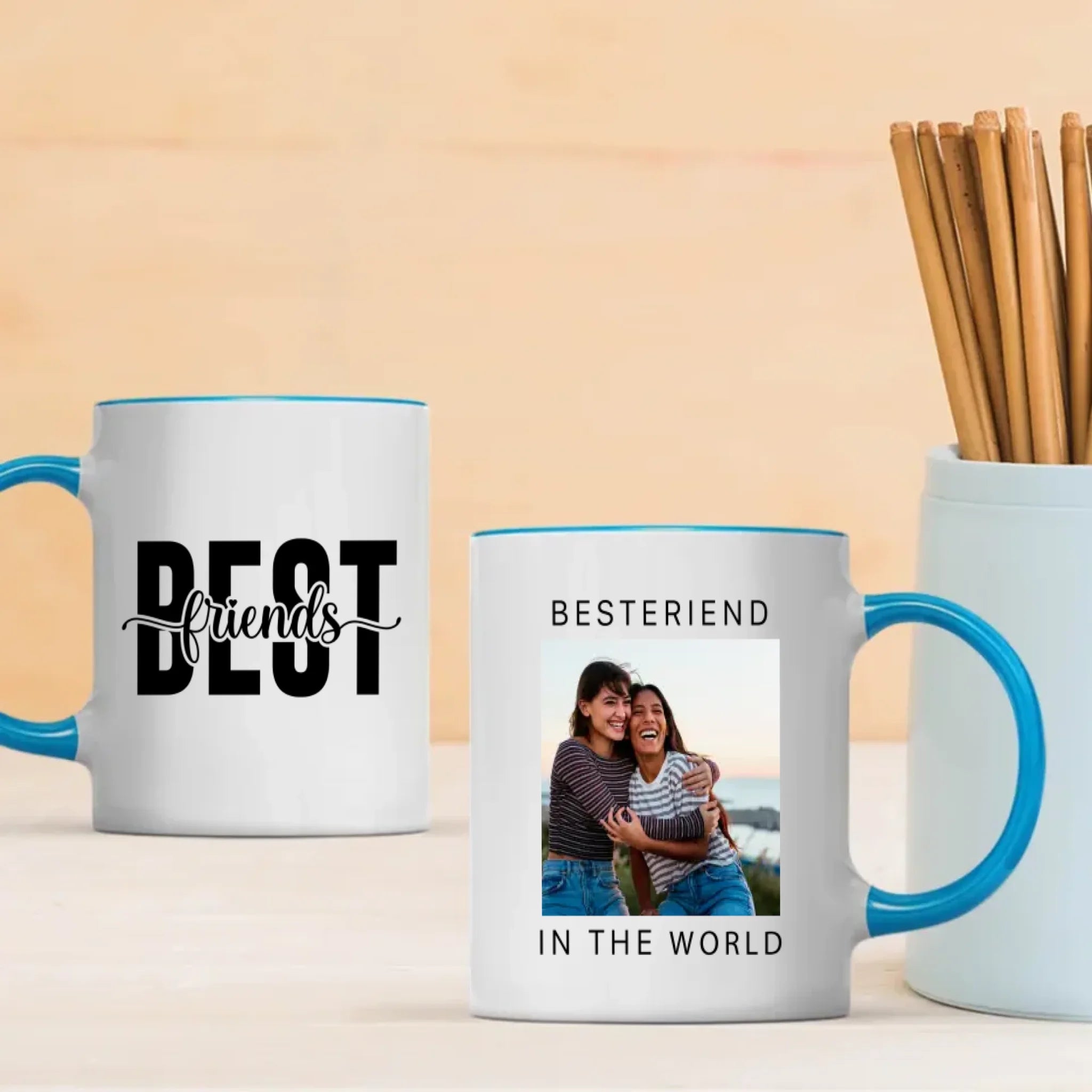 Personalized Mug for Best Friends – Because Friends Make Life Beautiful - 89Prints