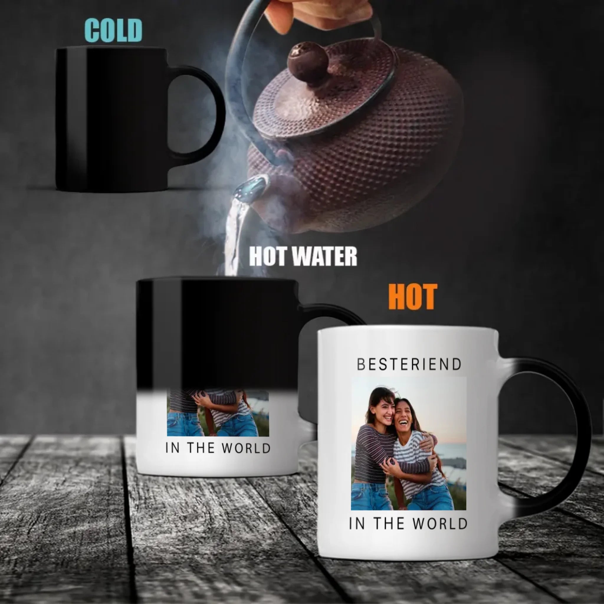 Personalized Mug for Best Friends – Because Friends Make Life Beautiful - 89Prints