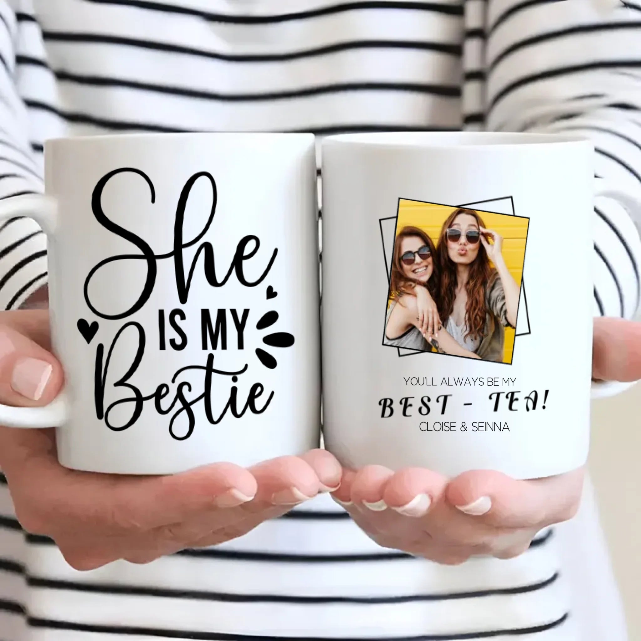 Personalized Mug – She Is My Bestie - 89Prints