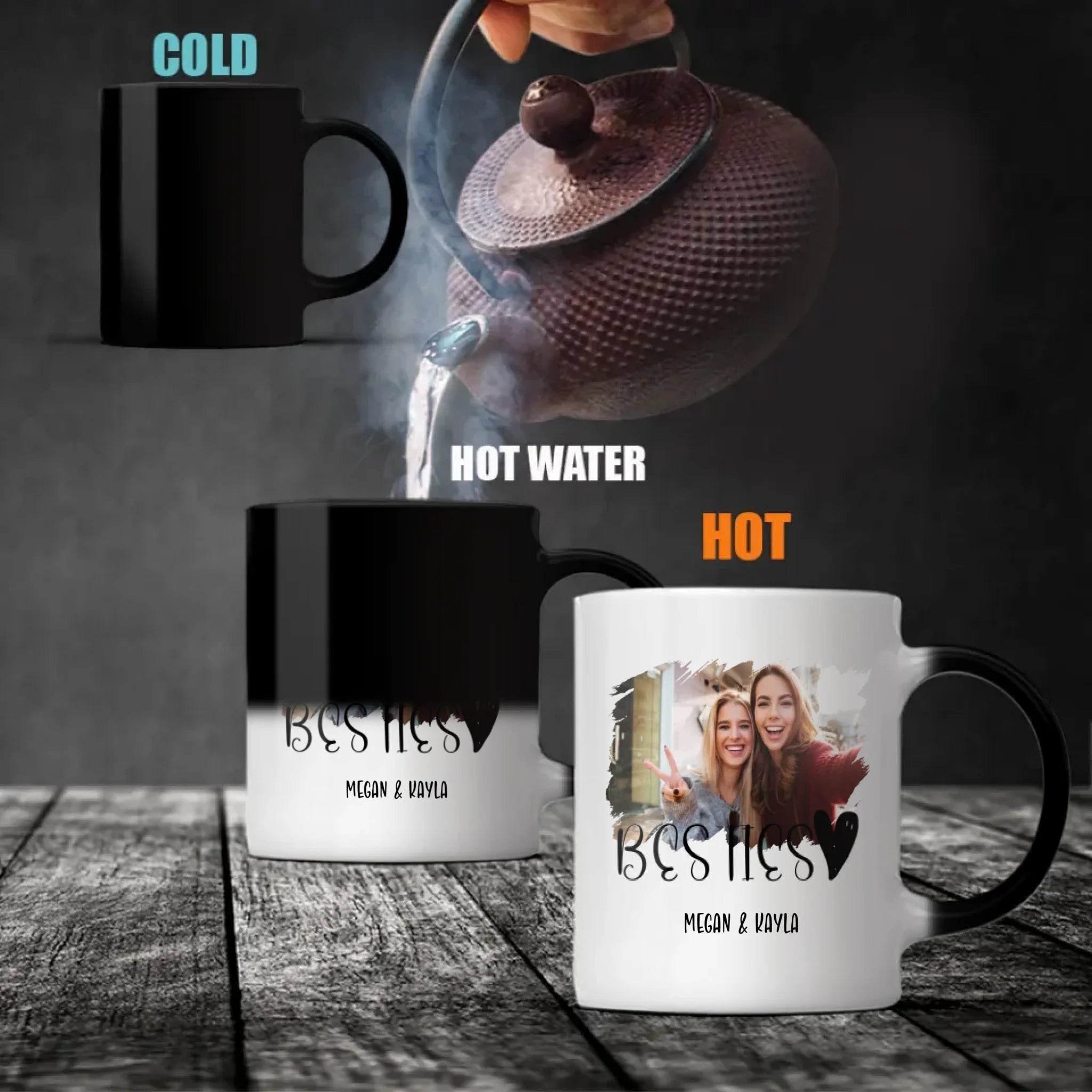 Bestie Memories Mug – Custom Photo & Wine Together Quote - 89Prints