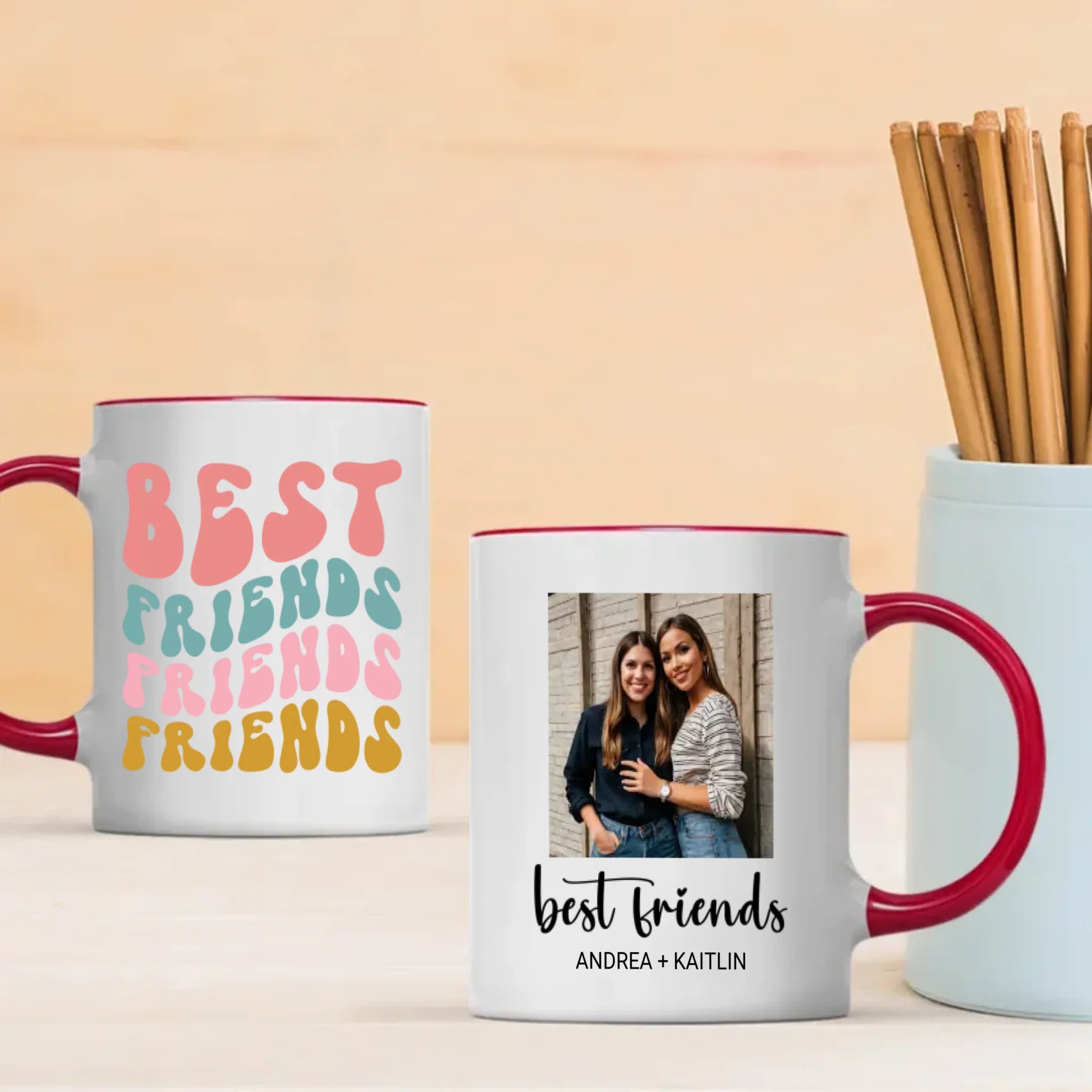 Best Friends Magic Mug – Personalized Friendship Anniversary Gift - 89Prints