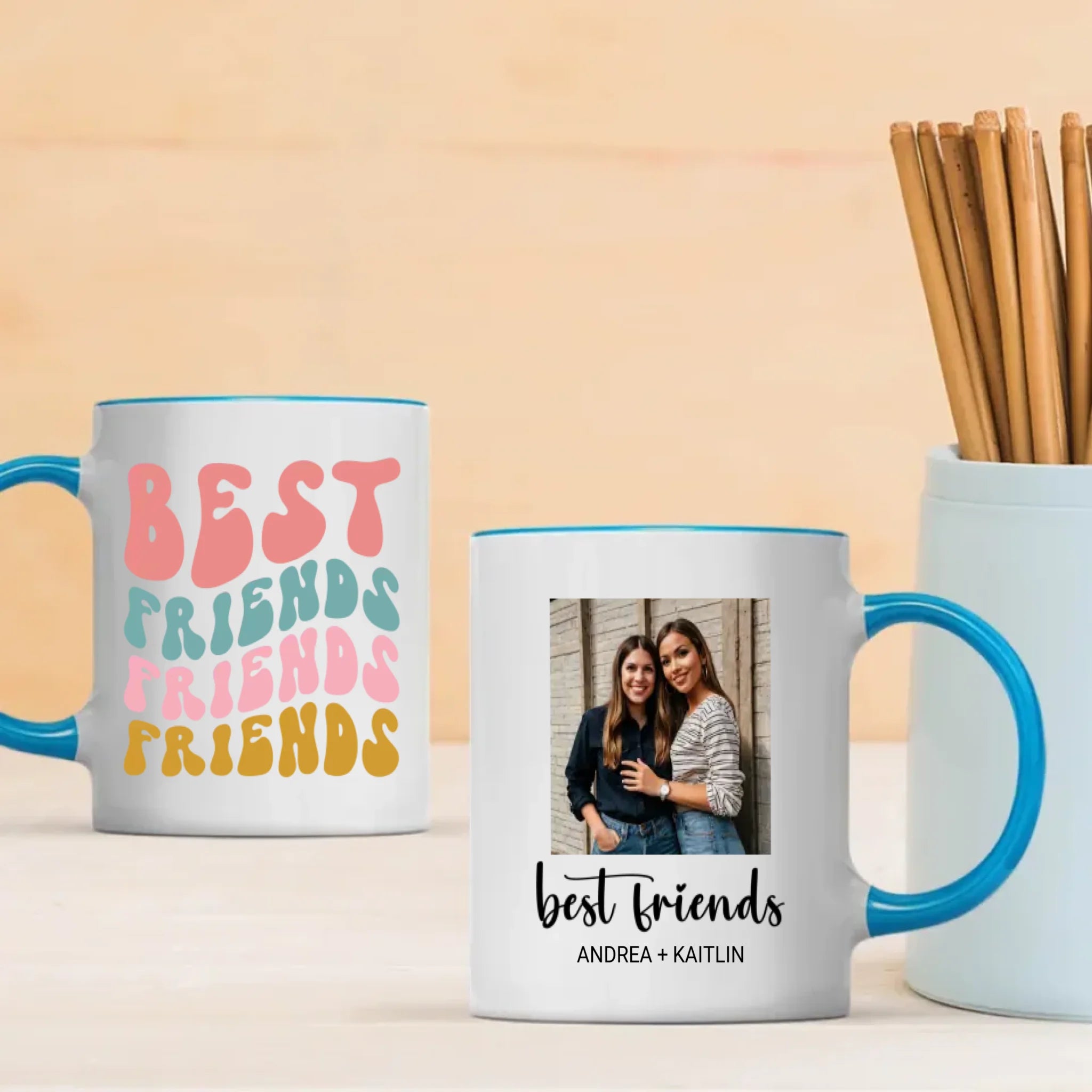 Best Friends Magic Mug – Personalized Friendship Anniversary Gift - 89Prints