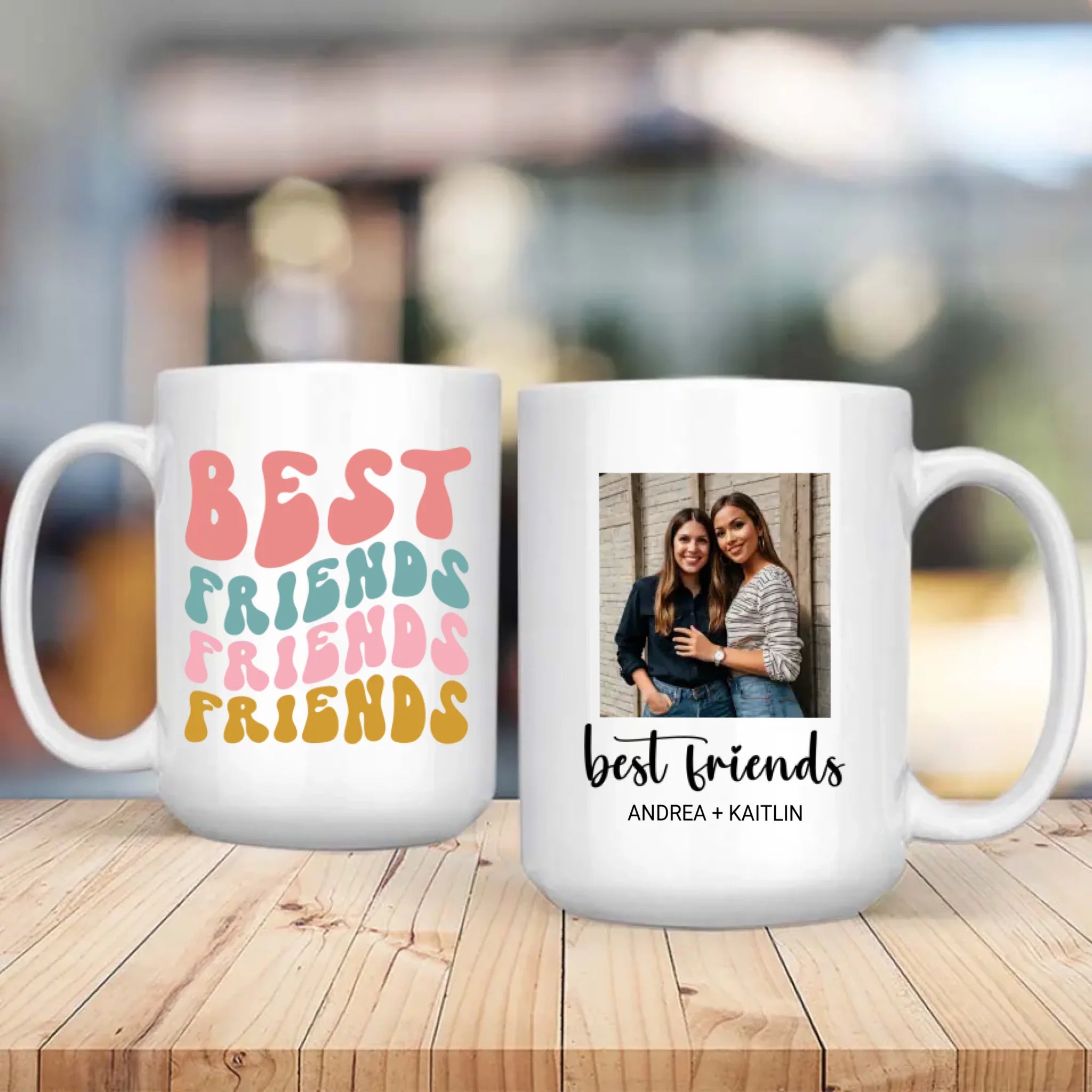 Best Friends Magic Mug – Personalized Friendship Anniversary Gift - 89Prints