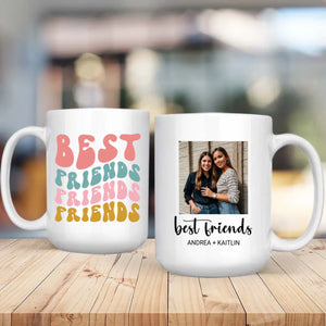 Best Friends Magic Mug – Personalized Friendship Anniversary Gift - 89Prints