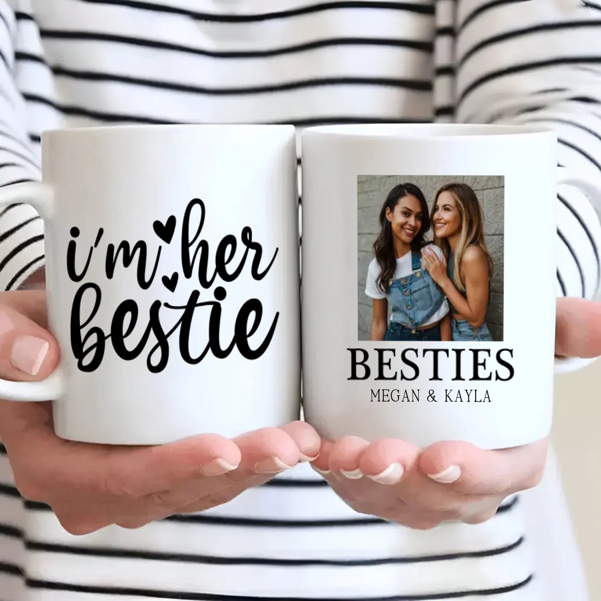 Personalized Bestie Mug – Sister-Like Friendship Gift - 89Prints
