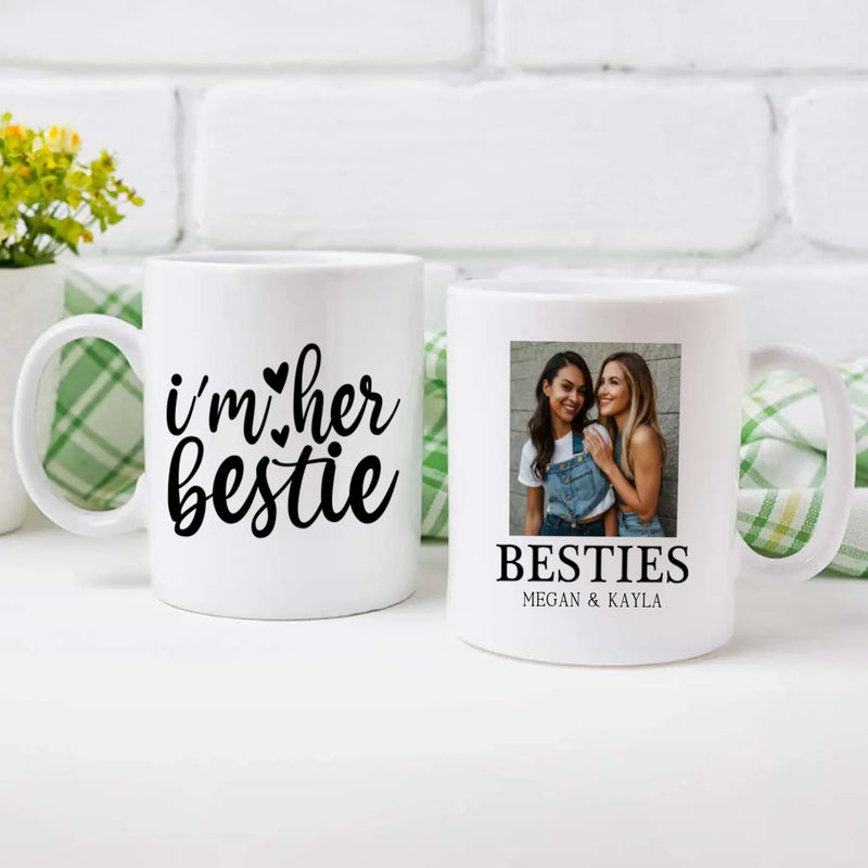 Personalized Bestie Mug – Sister-Like Friendship Gift - 89Prints