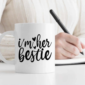 Personalized Bestie Mug – Sister-Like Friendship Gift - 89Prints