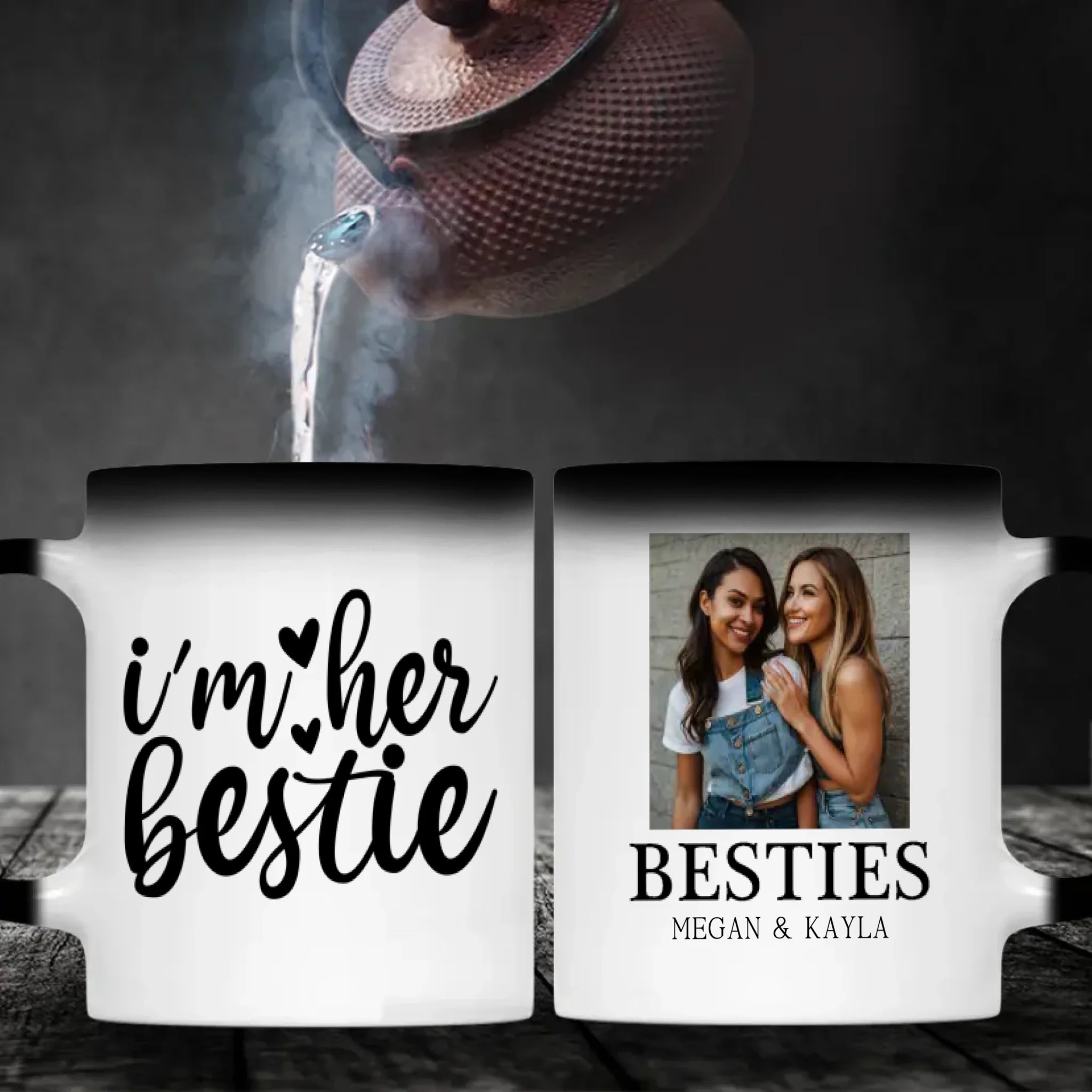 Personalized Bestie Mug – Sister-Like Friendship Gift - 89Prints