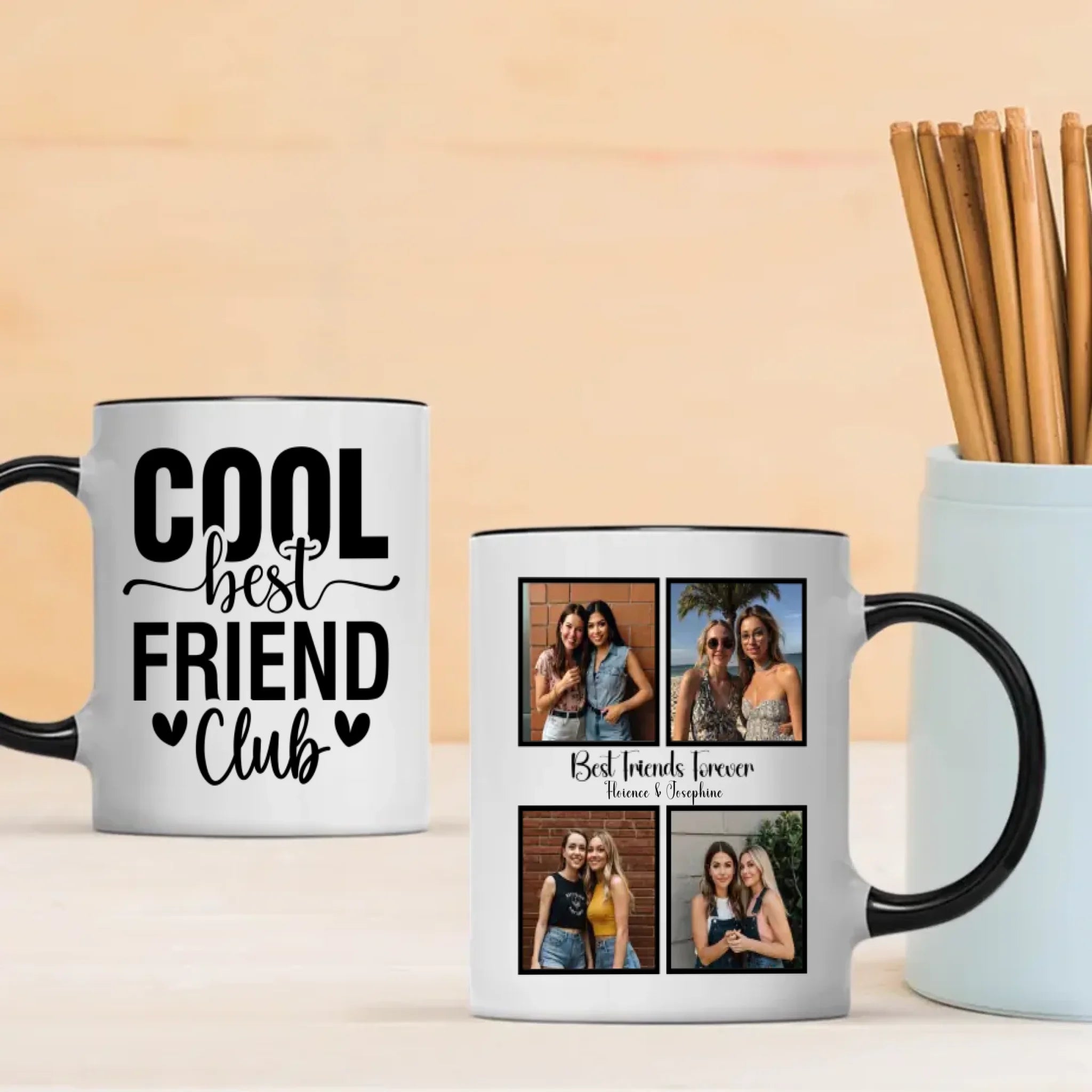 Elegant Best Friends Magic Mug – Personalized Luxury Gift - 89Prints