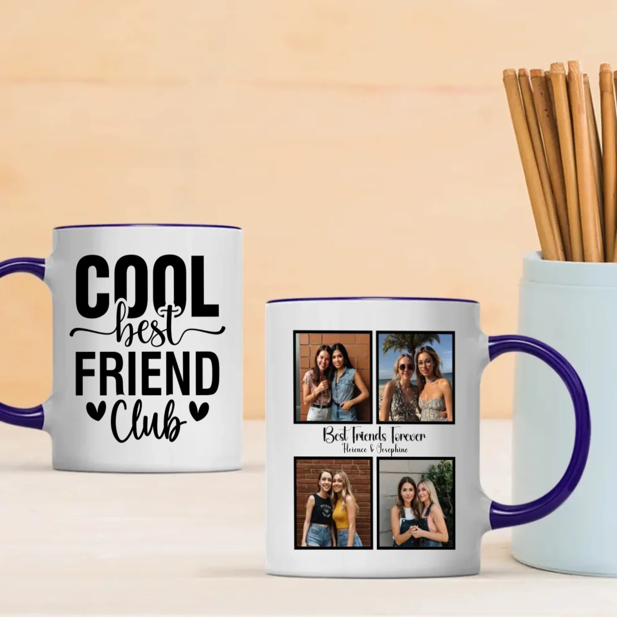 Elegant Best Friends Magic Mug – Personalized Luxury Gift - 89Prints