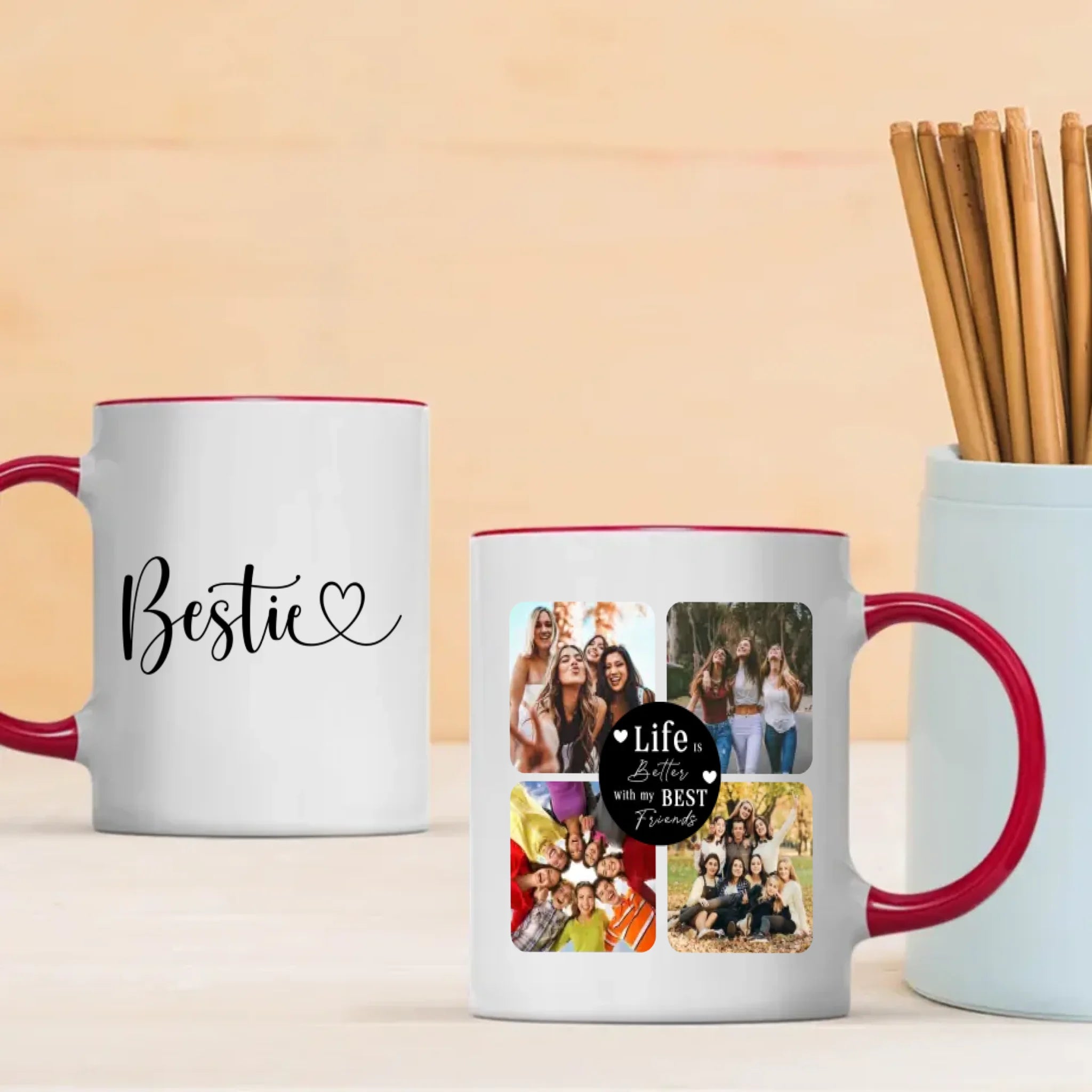 Personalized Best Friends Mug – Daily Use Friendship Gift - 89Prints