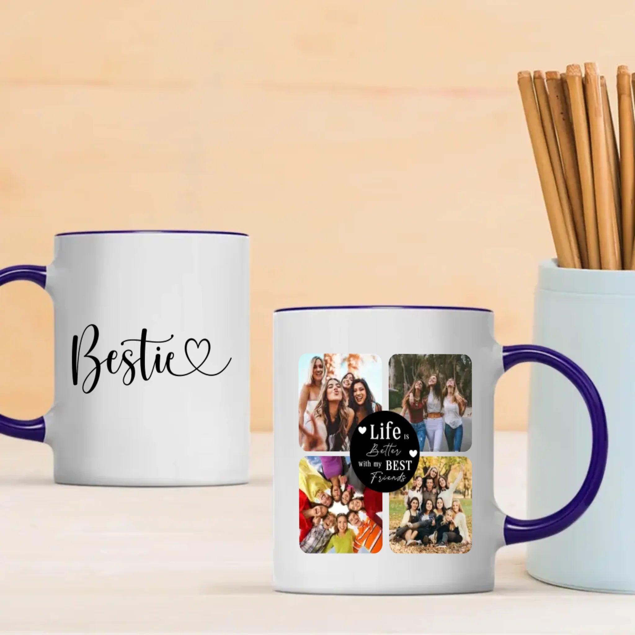 Personalized Best Friends Mug – Daily Use Friendship Gift - 89Prints
