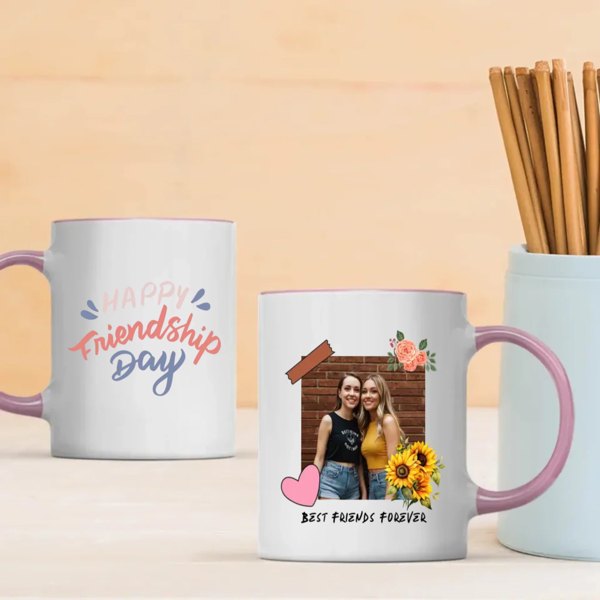 Personalized Best Friends Mug – Happy Friendship Day Keepsake - 89Prints