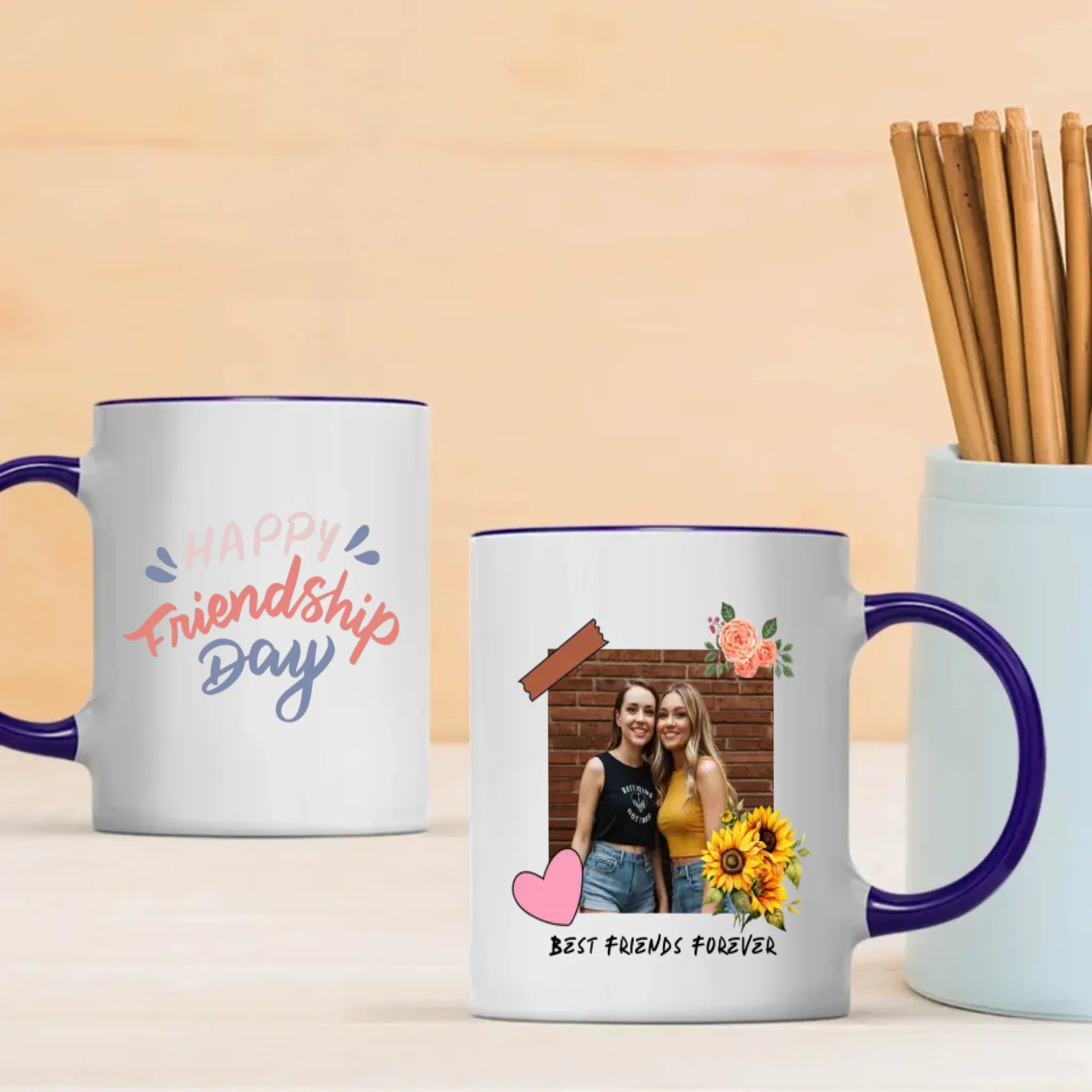 Personalized Best Friends Mug – Happy Friendship Day Keepsake - 89Prints