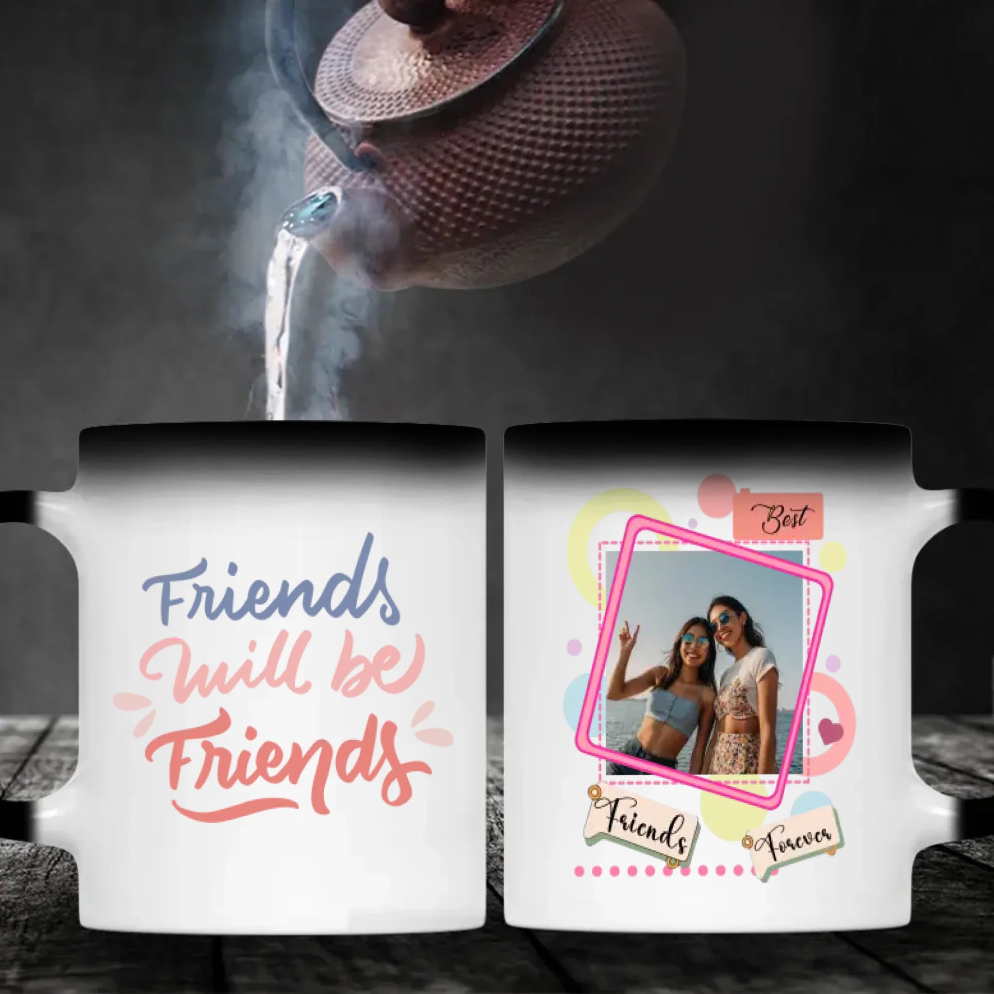 Custom Bestie Mug – Daily Gift with Friends Will Be Friends - 89Prints