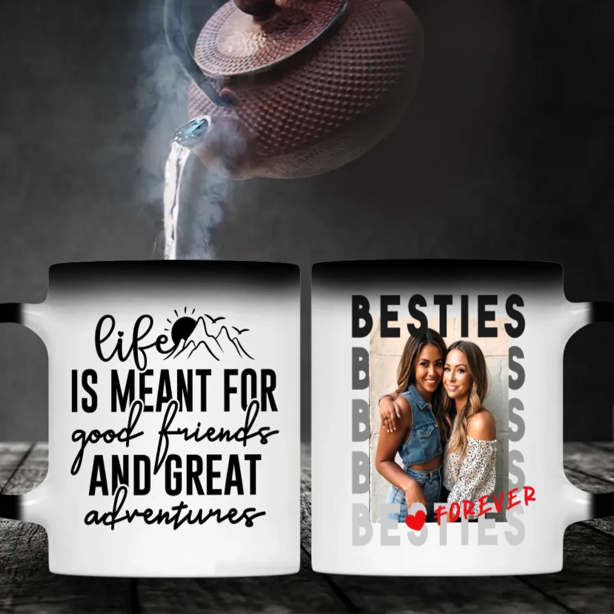 Custom Best Friend Mug – Friendship That Makes Life Brighter - 89Prints