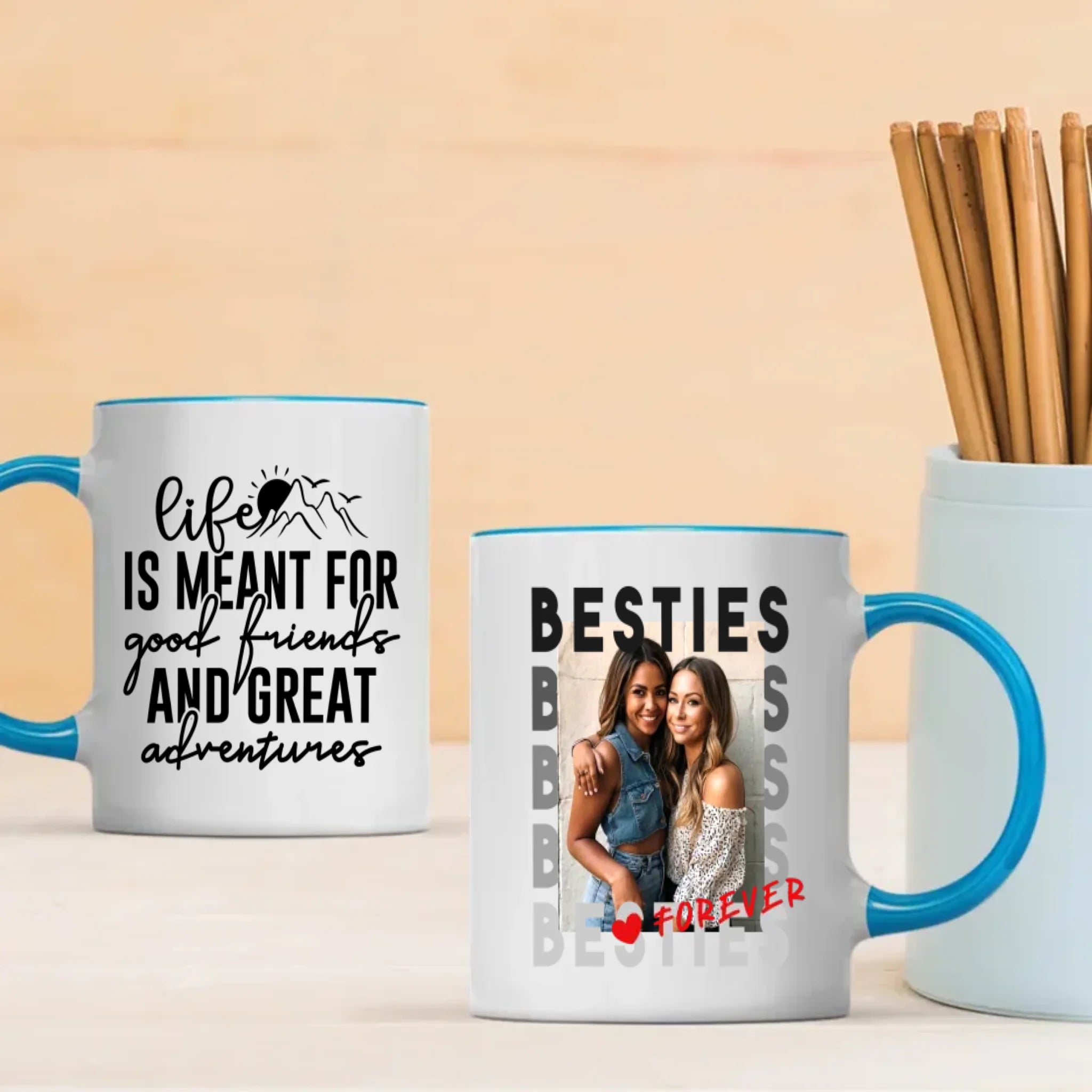 Custom Best Friend Mug – Friendship That Makes Life Brighter - 89Prints