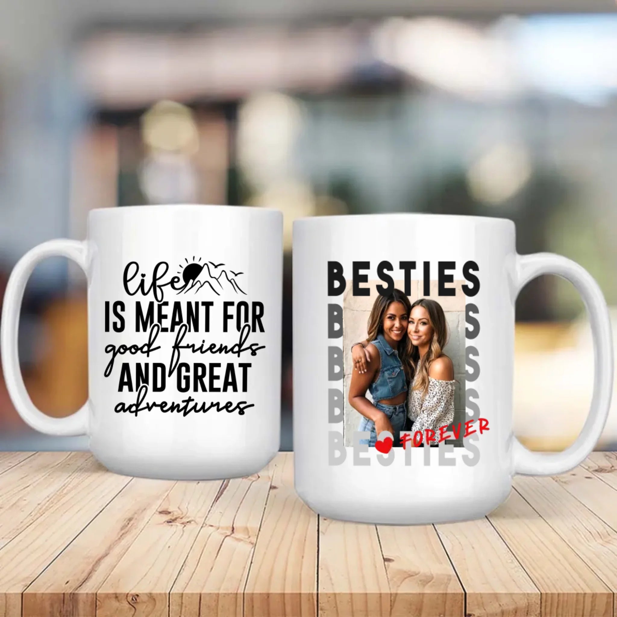 Custom Best Friend Mug – Friendship That Makes Life Brighter - 89Prints