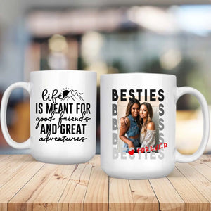 Custom Best Friend Mug – Friendship That Makes Life Brighter - 89Prints