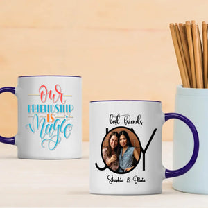 Magical Friendship Mug – Custom Bestie Gift with Names & Photo - 89Prints