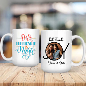 Magical Friendship Mug – Custom Bestie Gift with Names & Photo - 89Prints