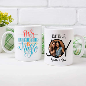 Magical Friendship Mug – Custom Bestie Gift with Names & Photo - 89Prints