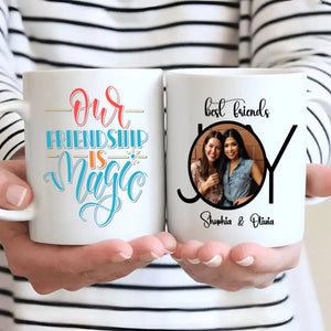 Magical Friendship Mug – Custom Bestie Gift with Names & Photo - 89Prints