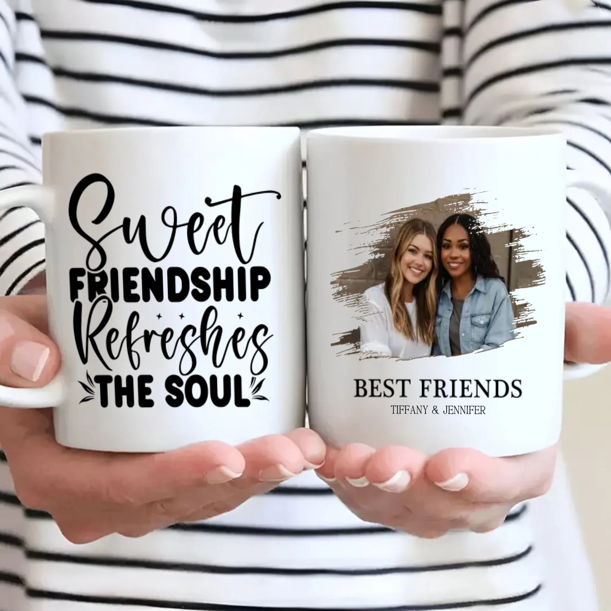 Best Friends Forever – Personalized Mug with Sweet Friendship Quote - 89Prints