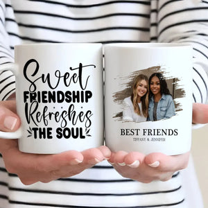 Best Friends Forever – Personalized Mug with Sweet Friendship Quote - 89Prints