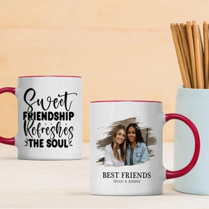 Best Friends Forever – Personalized Mug with Sweet Friendship Quote - 89Prints