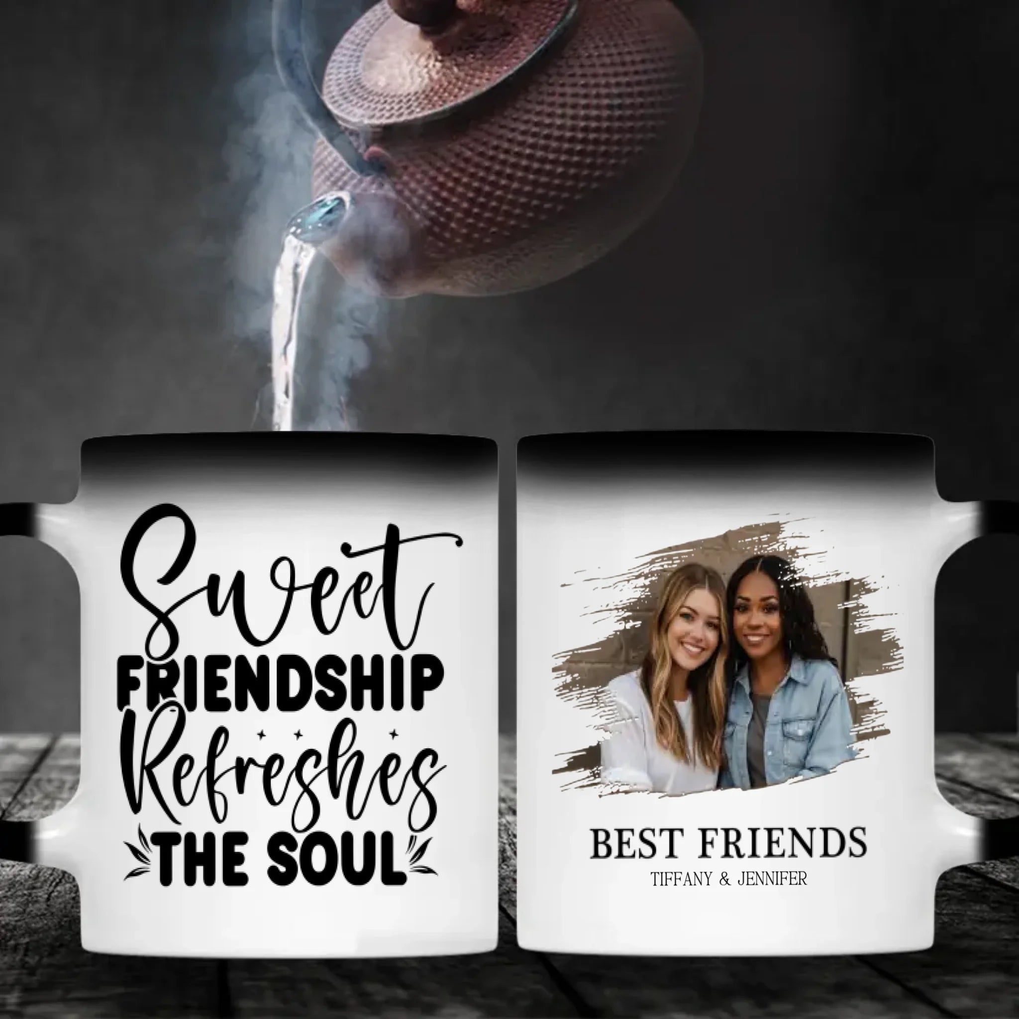 Best Friends Forever – Personalized Mug with Sweet Friendship Quote - 89Prints