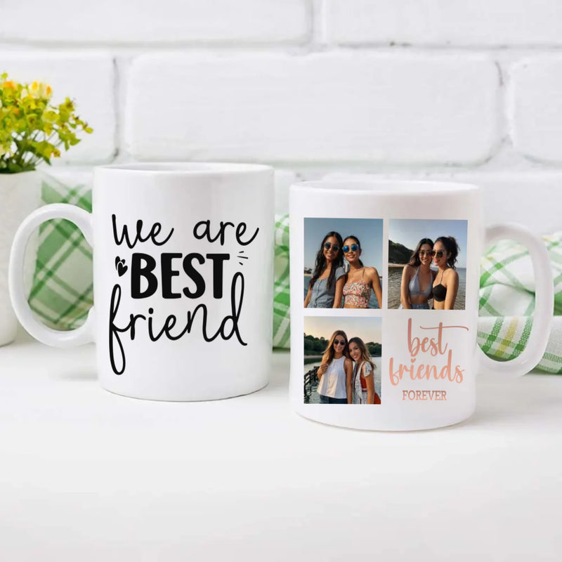 Cute Personalized Mug – Happiness Is Knowing We Are Best Friends - 89Prints