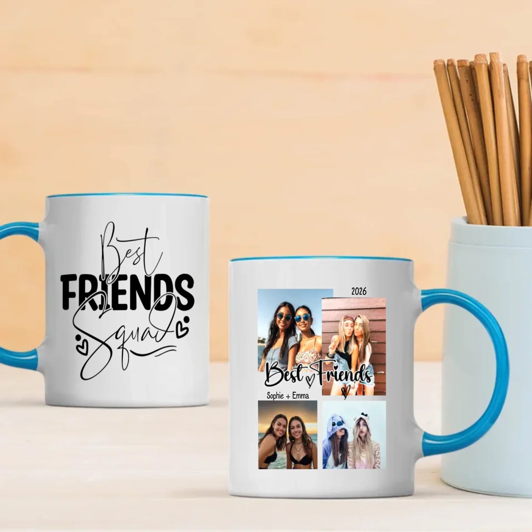 Cozy Personalized Mug – Sharing Moments with Best Friends - 89Prints