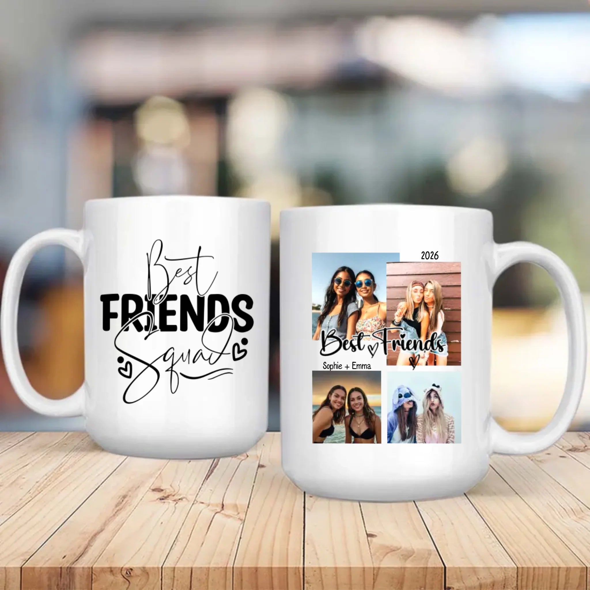 Cozy Personalized Mug – Sharing Moments with Best Friends - 89Prints