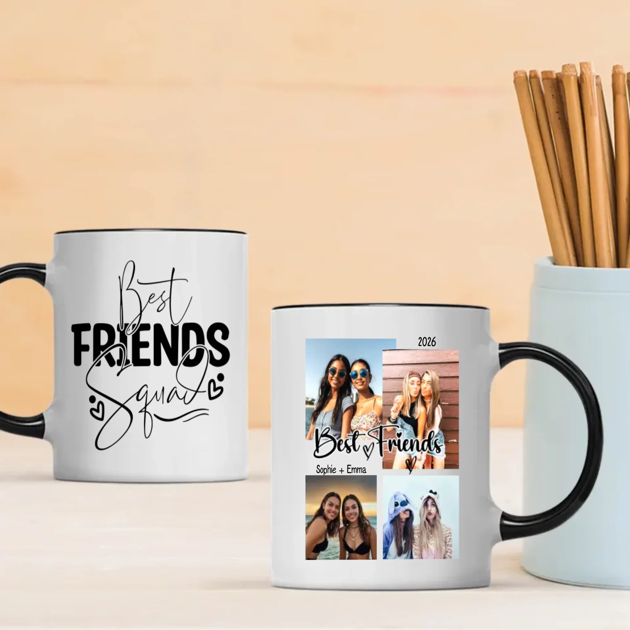 Cozy Personalized Mug – Sharing Moments with Best Friends - 89Prints