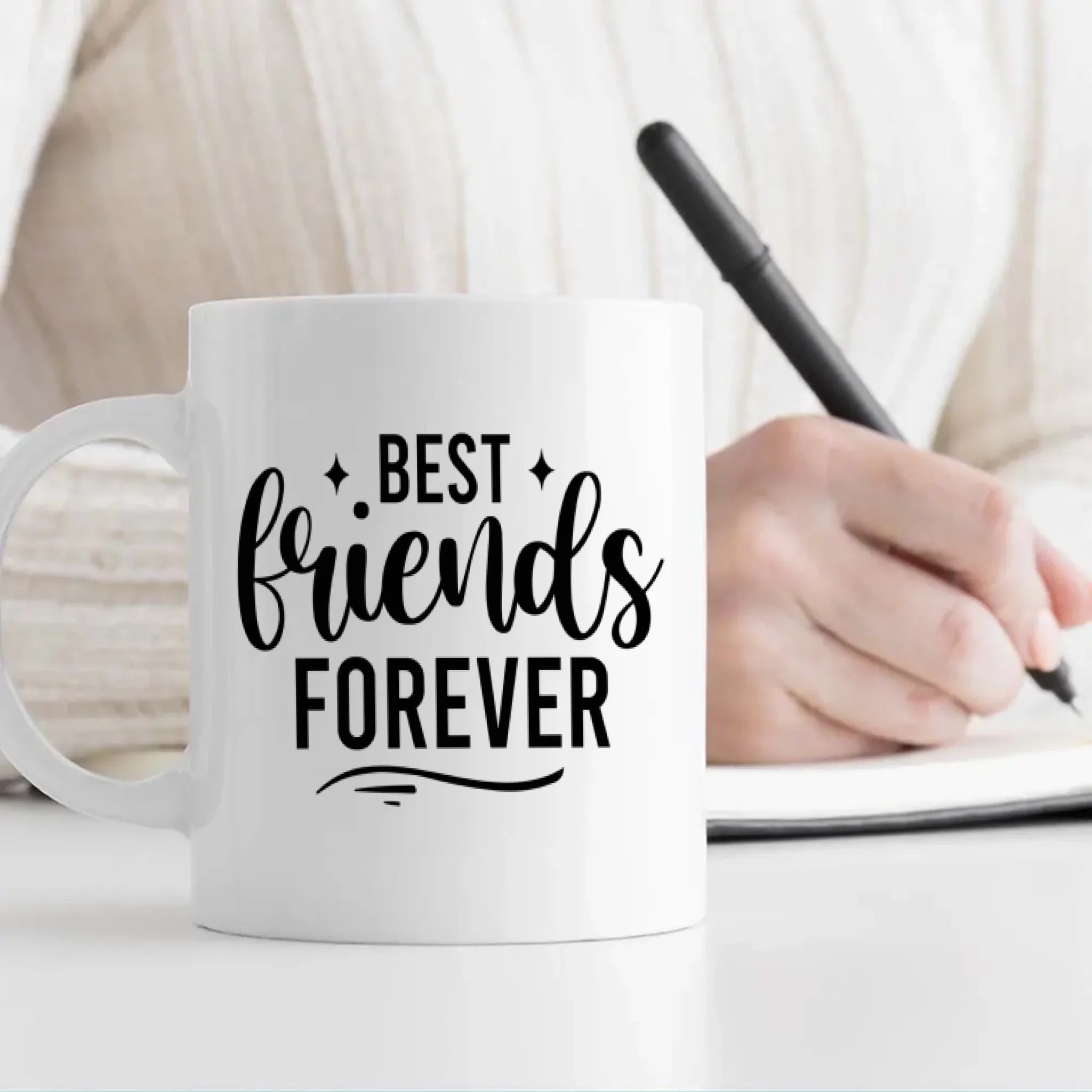 Elegant Coffee Mug – Because You’re My Best Friend Forever - 89Prints