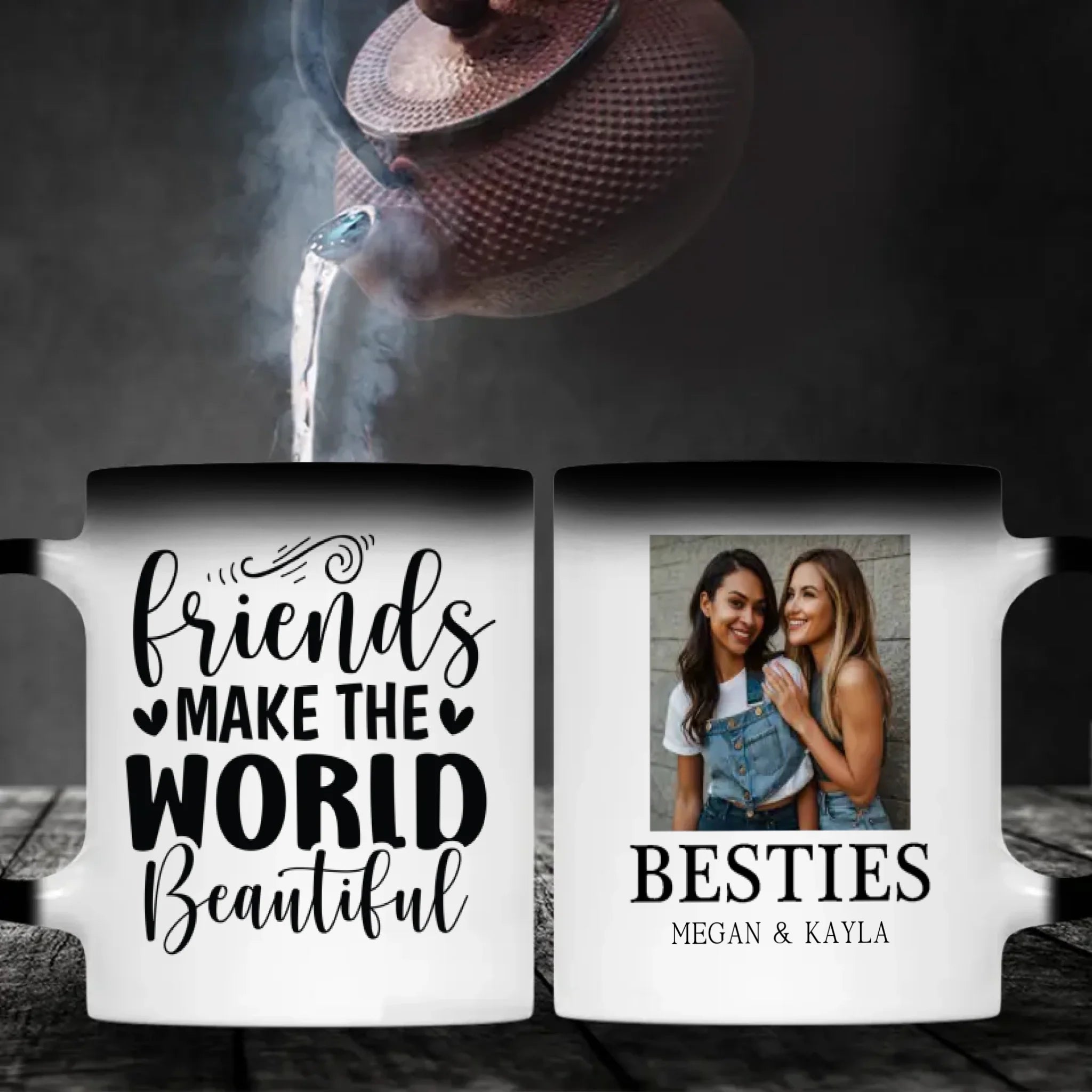 Personalized Mug Gift – Friends Make the World Beautiful - 89Prints
