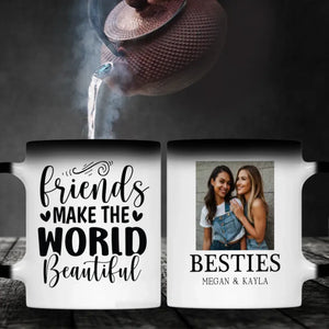 Personalized Mug Gift – Friends Make the World Beautiful - 89Prints