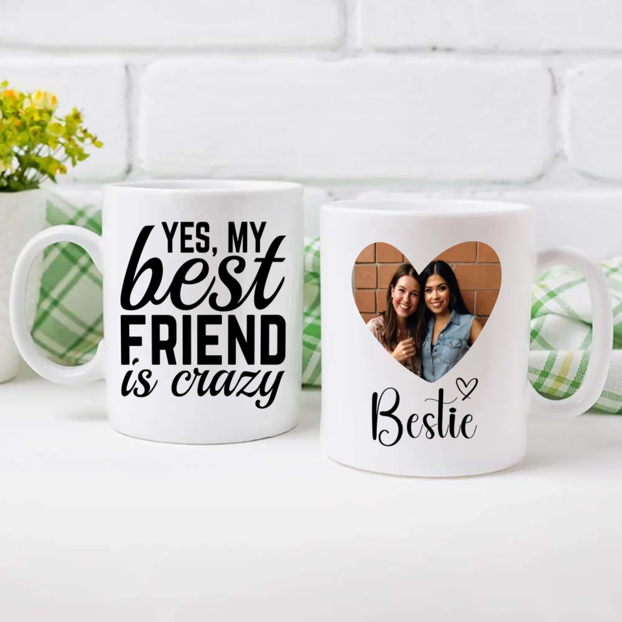 Personalized Mug Gift – Proof That Yes, My Best Friend Is Crazy - 89Prints