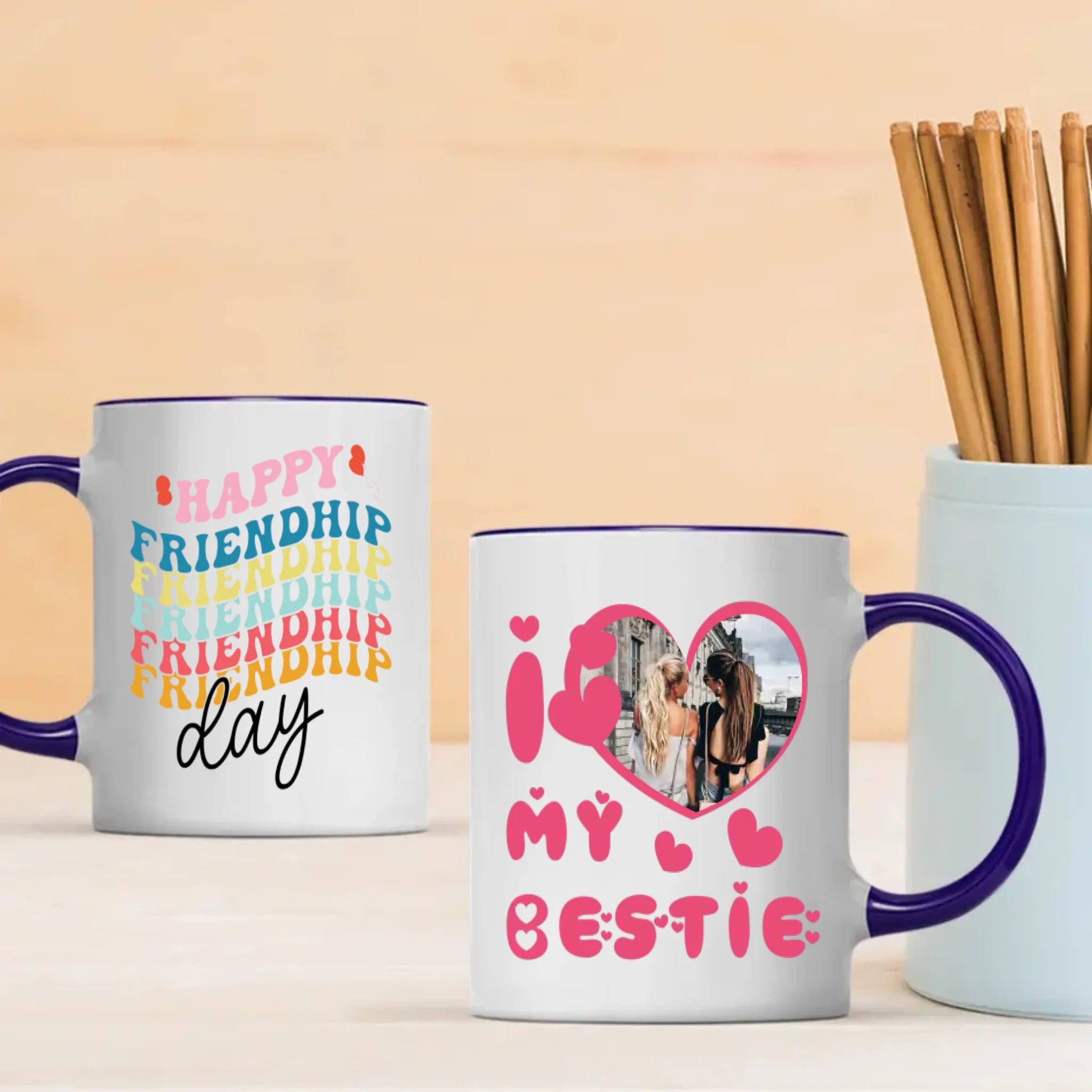 A Mug Full of Love – Customizable Bestie Gift for Every Sip - 89Prints