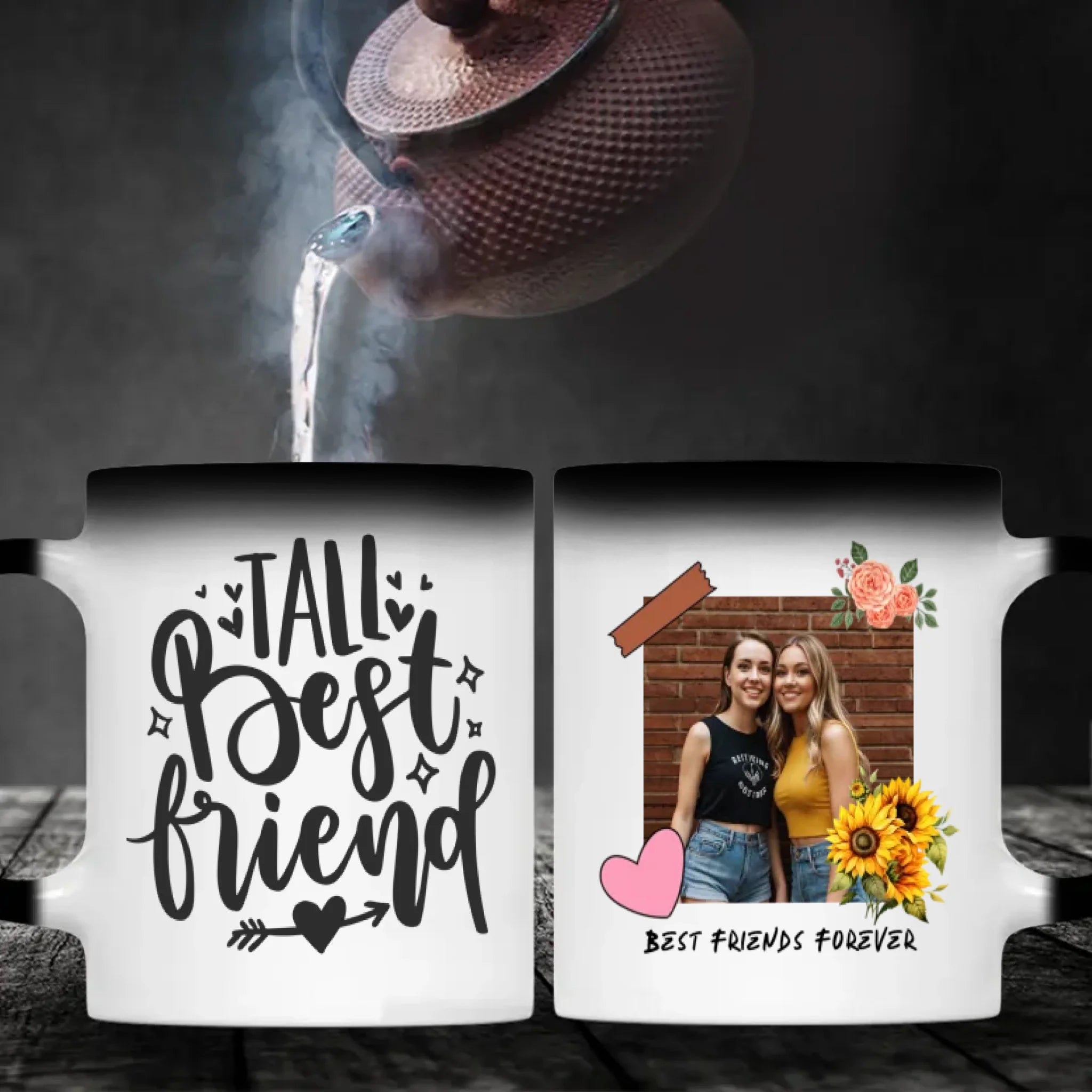 Personalized Tall Best Friend Mug – Funny Gift for Bestie - 89Prints
