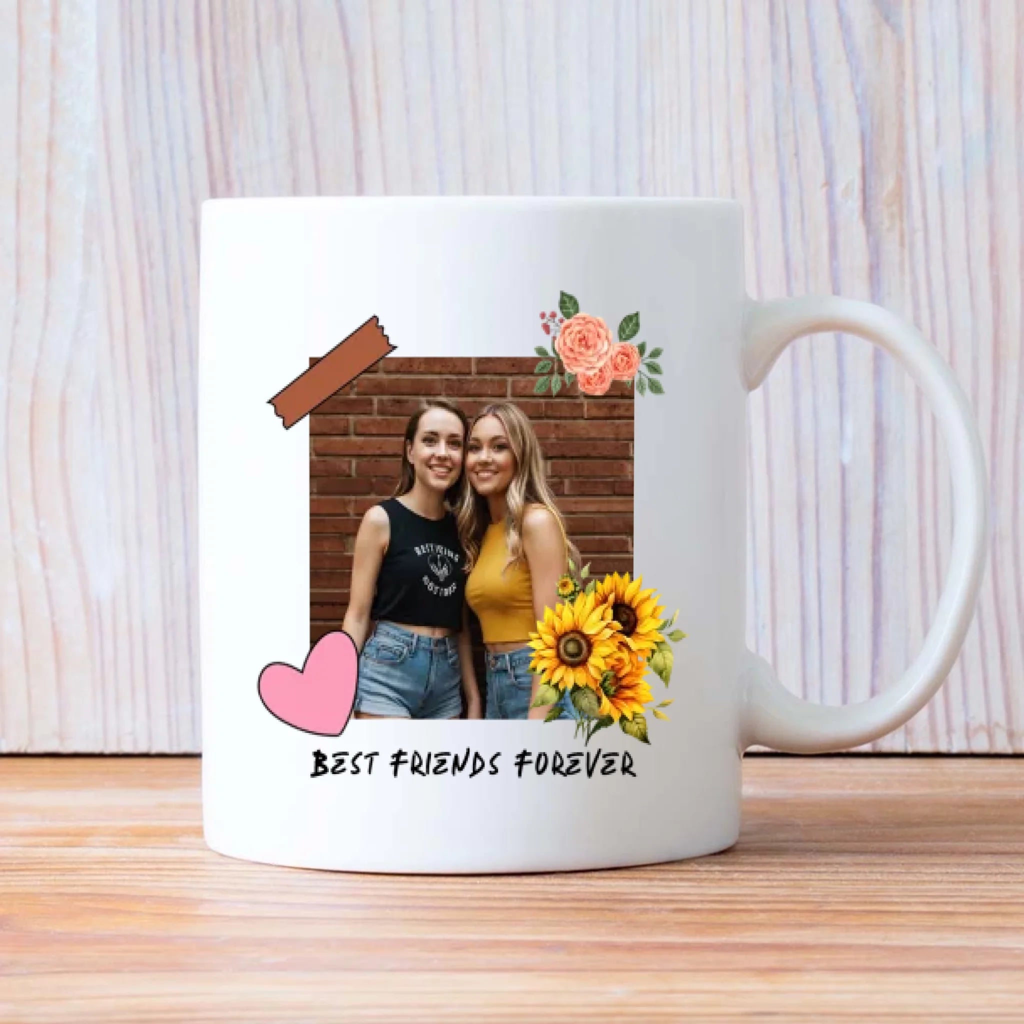 Personalized Tall Best Friend Mug – Funny Gift for Bestie - 89Prints
