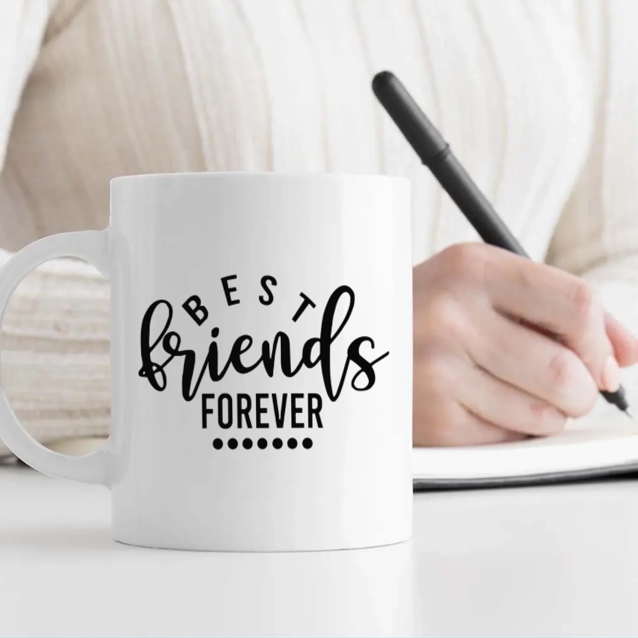 Custom Bestie Mug – Best Friends Forever with Photo & Text-89Prints