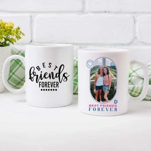 Custom Bestie Mug – Best Friends Forever with Photo & Text-89Prints