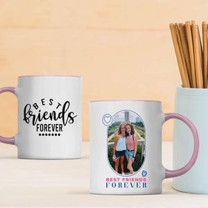 Custom Bestie Mug – Best Friends Forever with Photo & Text-89Prints